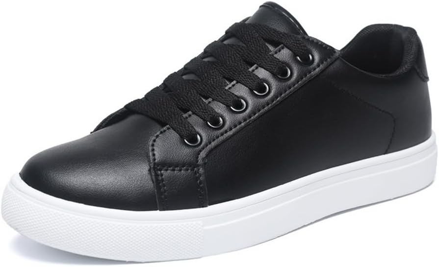 

Мужские классические кроссовки с низким верхом, модные, из ПУ-кожи, на шнуровке, удобные для ходьбы Tazimall, белый