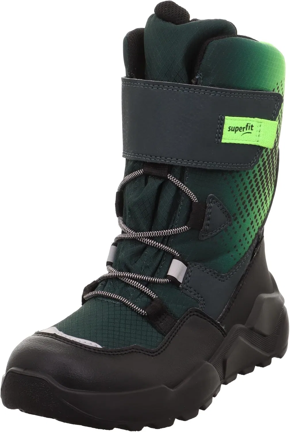 Мужские и детские зимние ботинки Superfit Rocket с теплой подкладкой и мембраной Gore-Tex, зелено-светло-зеленые, модель 7010