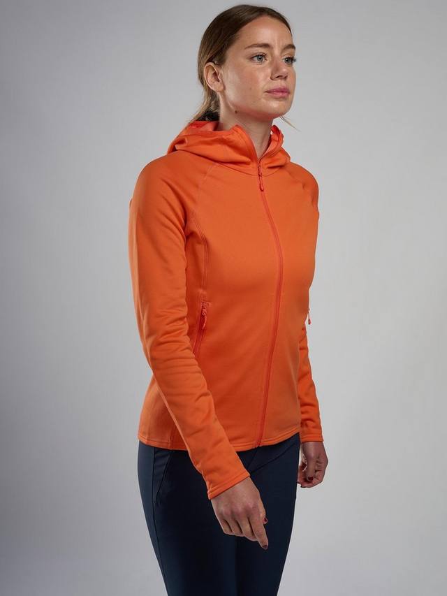 

Флисовая толстовка Fury Lite Zip Through с капюшоном Montane, Tigerlily