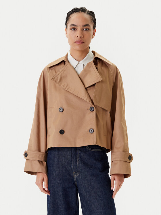 

Пальто прямого кроя 2RGCDW034 United Colors Of Benetton, бежевый