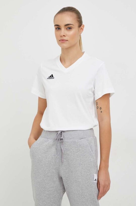 

Футболка из хлопка adidas, белый