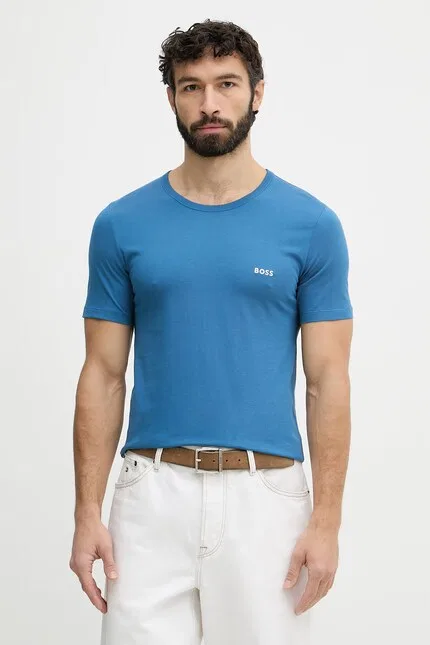 Футболка классическая TShirtRN 3P Classic BOSS, синий — фото 2