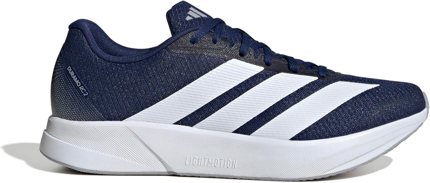 Мужские кроссовки для бега Adidas Duramo RC2, белый/синий/темно-синий — фото 2