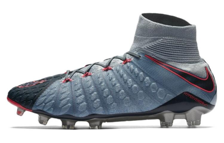 

Футбольные бутсы Hypervenom Phantom 3 мужские высокие серые/красные/черные Nike