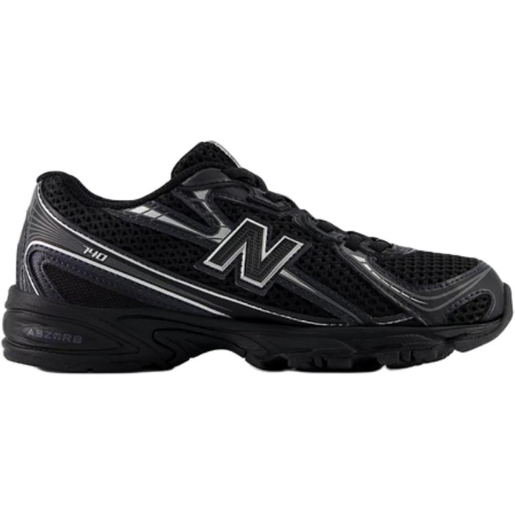 New Balance NB 740 устойчивые к истиранию низкие детские повседневные кроссовки Black для детей 3-7 лет — фото 3