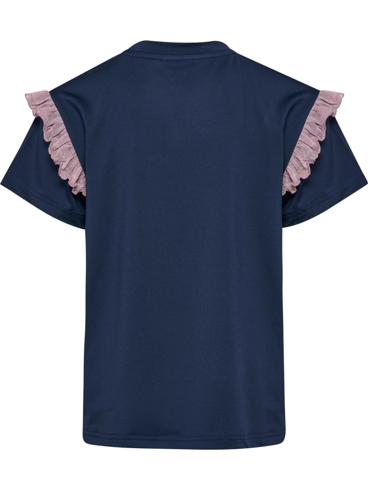 Hummel Футболка Hmljr Mix Girls в BLACK IRIS — фото 2