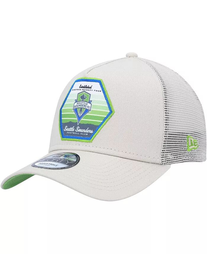 

Мужская зеленая кепка Seattle Sounders FC Established Patch 9FORTY A-Frame Trucker Adjustable New Era