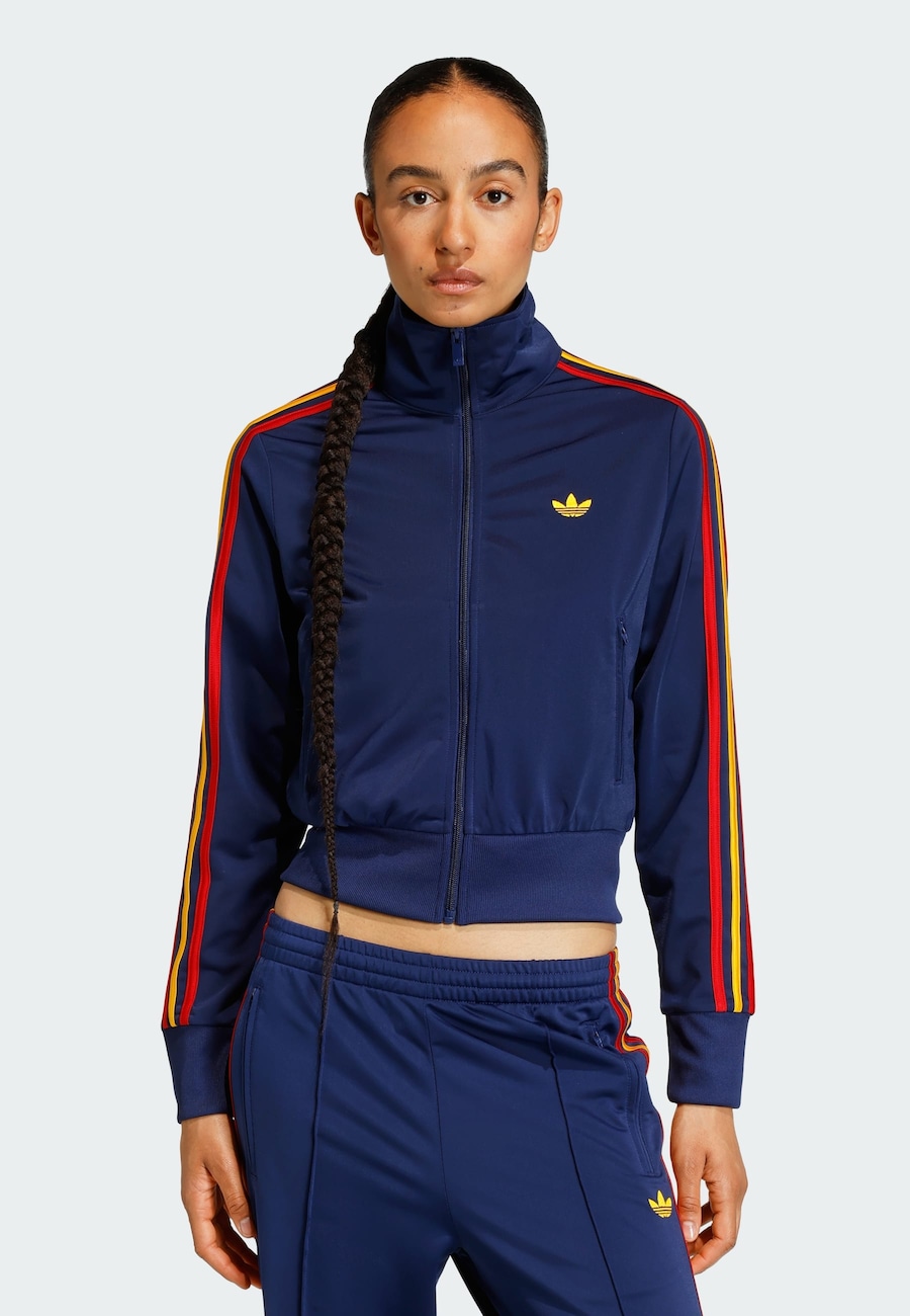 Толстовка с капюшоном на молнии ADIDAS ORIGINALS Firebird Classic, темно-синий — фото 2