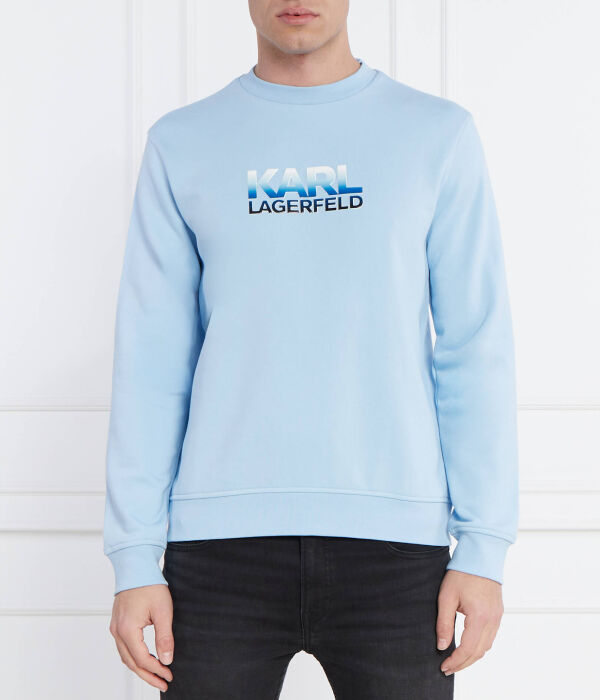 

Толстовка Karl Lagerfeld Regular Fit, синий / белый / черный