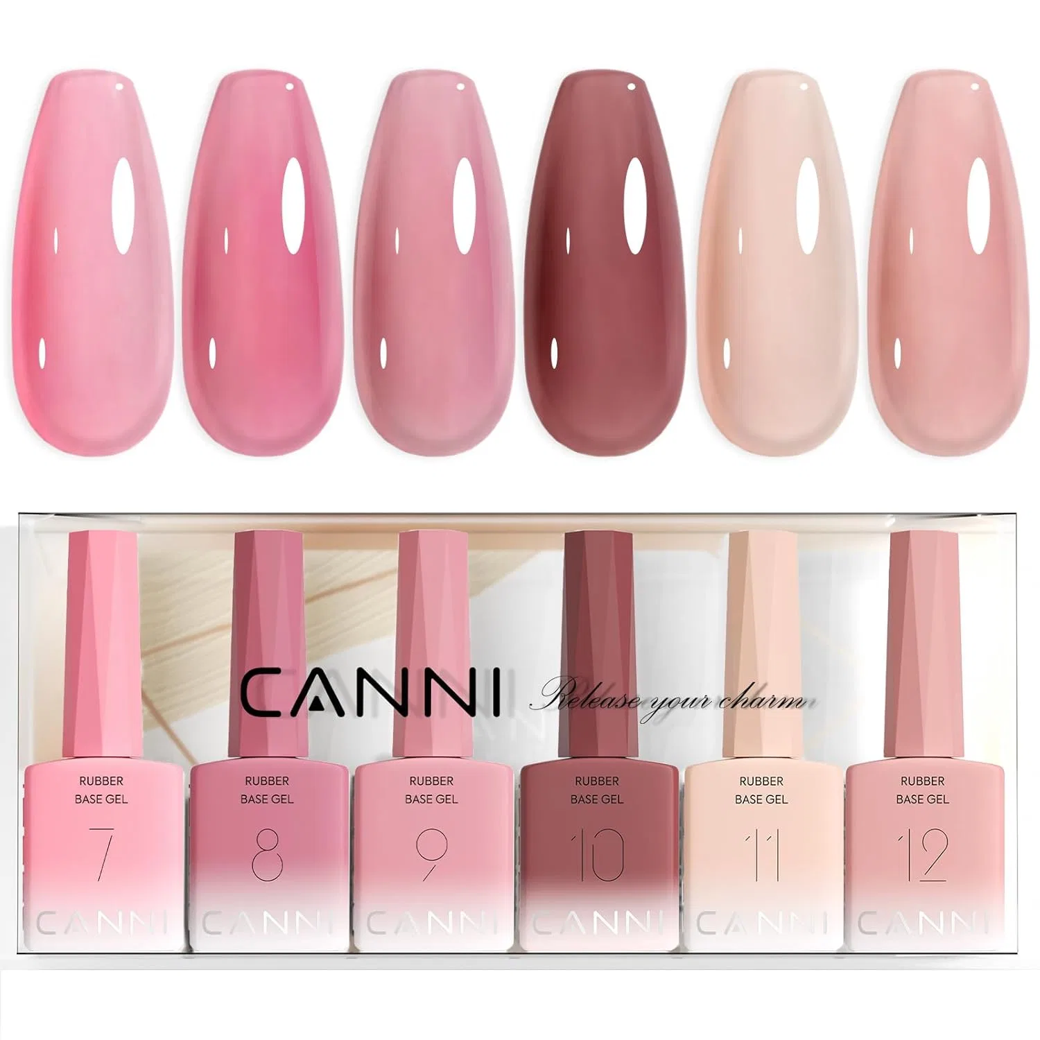 Каучуковая база для ногтей CANNI 5-в-1 Canni