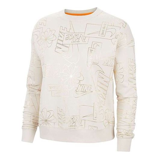 

Худи (WMNS) Nike Sportswear Icon Clash Fleece Sports Round Neck Creamy White Hoodie