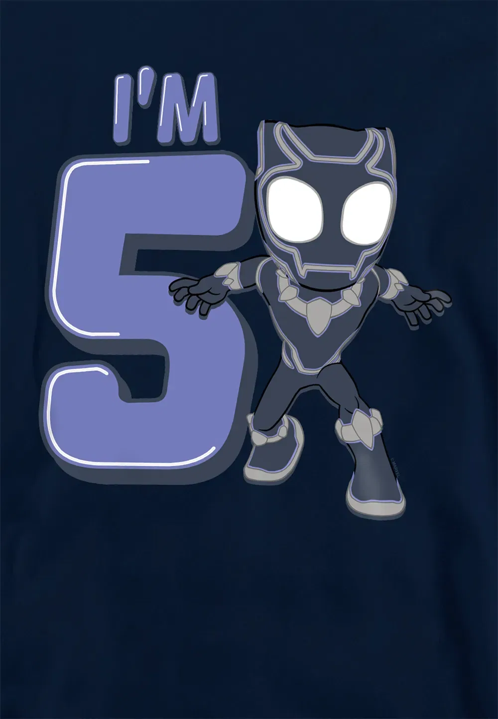 Детская толстовка Black Panther Marvel, темно-синий — фото 2