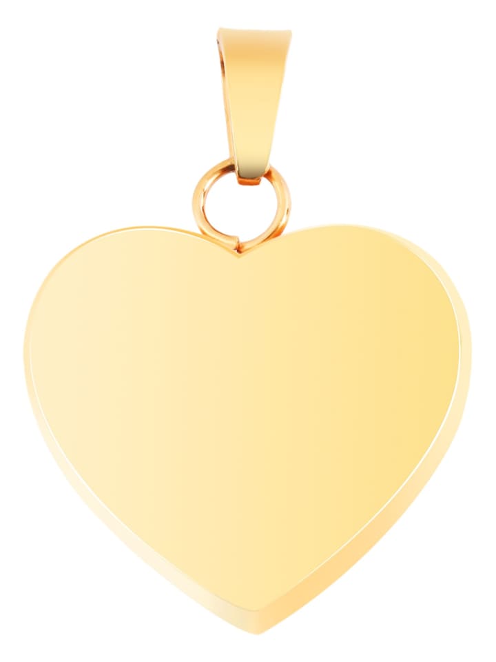 

Adeliás Женский кулон - Сердце. Кулон в форме сердца из нержавеющей стали с золотым покрытием