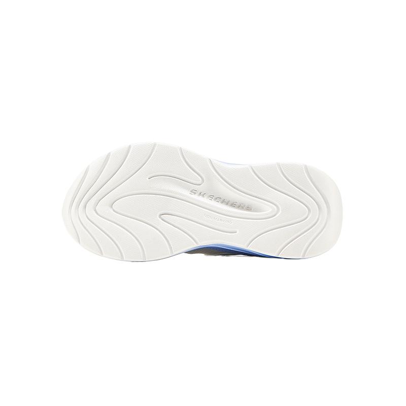 Skechers Kids Дышащие низкие детские кроссовки белого и синего цвета — фото 3