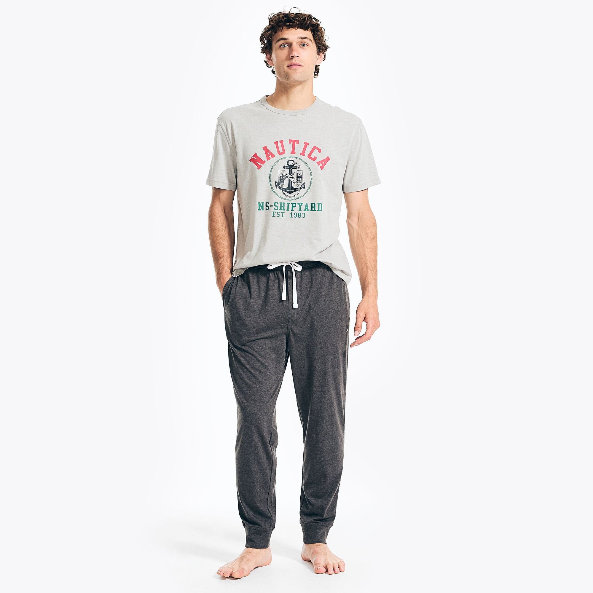 

Мужская футболка Nautica, цвет grey heather