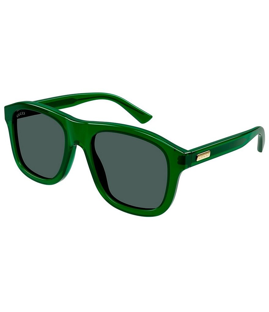 

Gucci Мужские солнцезащитные очки-навигатор GG1316S 54 мм, зеленый