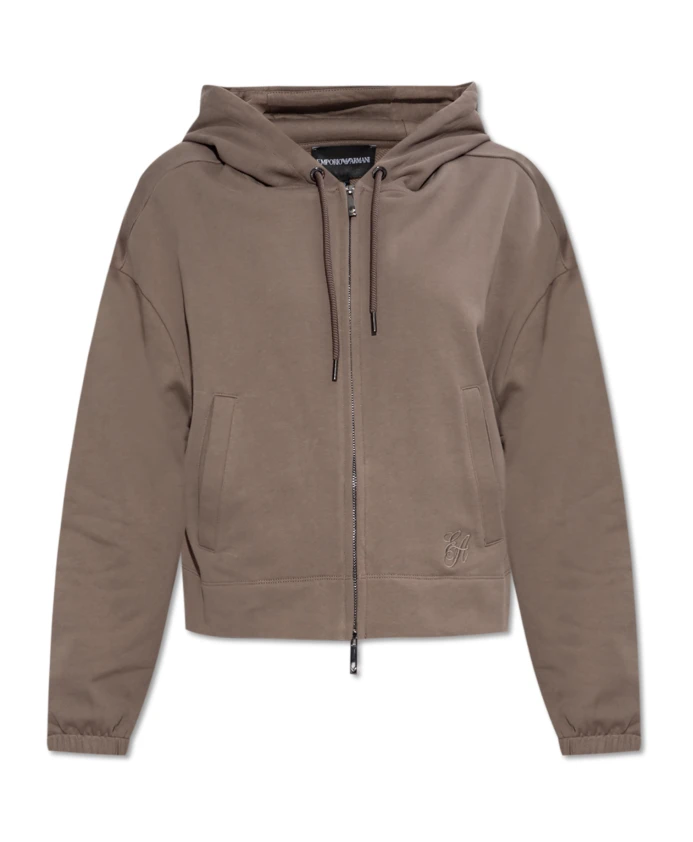 

Толстовка с логотипом Emporio Armani, коричневый