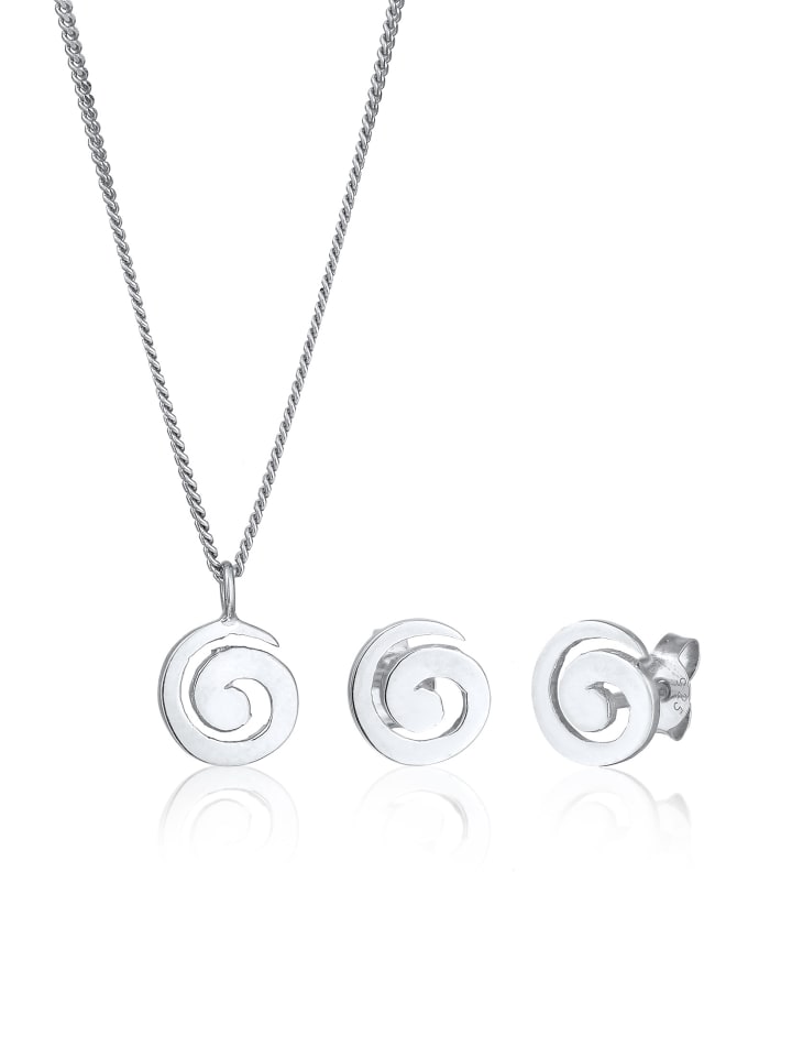 

Elli Кулон Schmuckset 925 Sterling Silber Spirale, Schmuckset in Silber