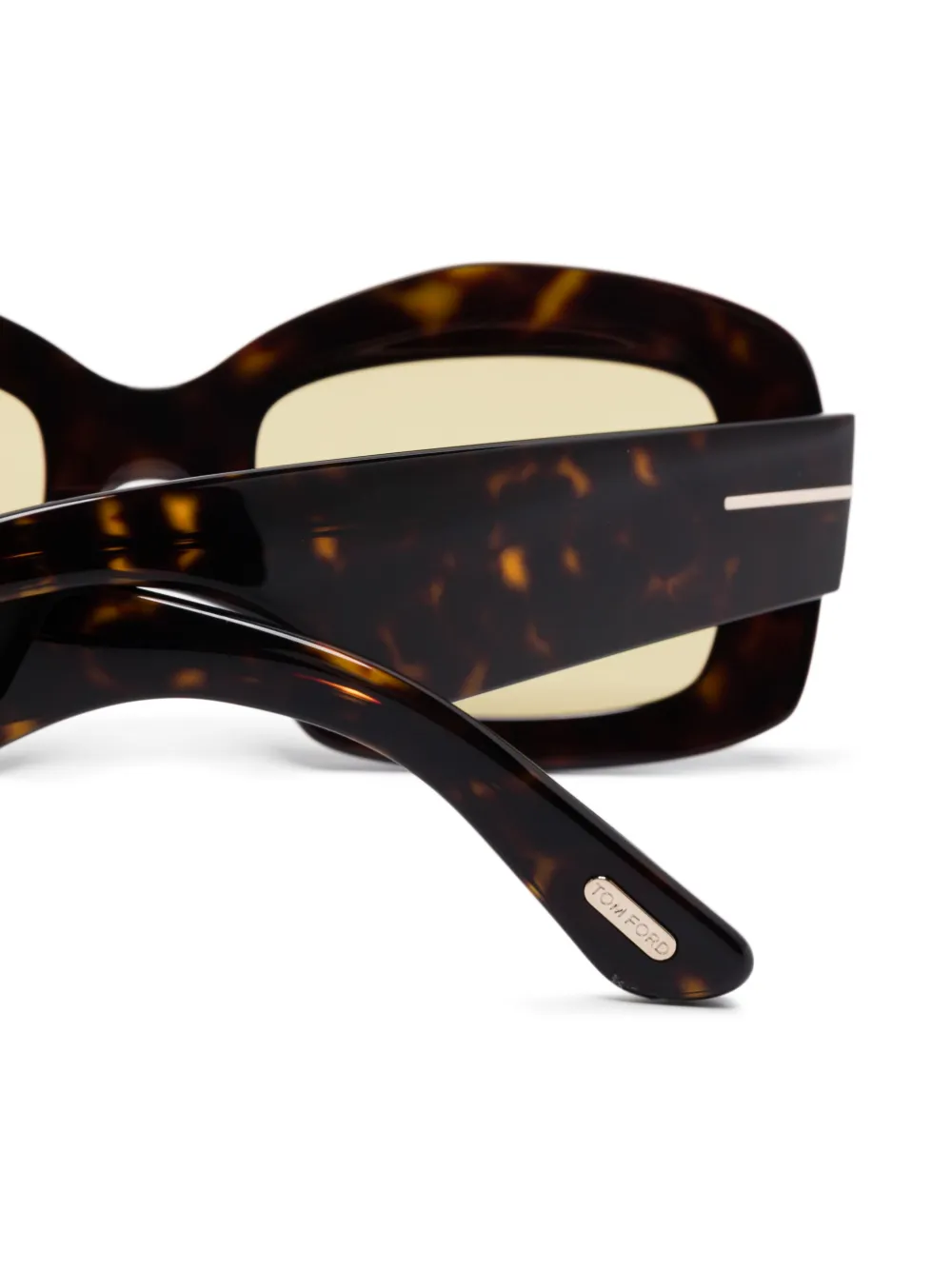 

Солнцезащитные очки в квадратной оправе TOM FORD Eyewear, коричневый