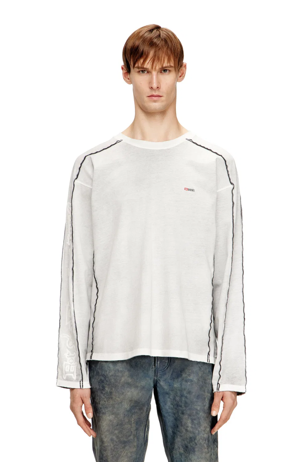 Мужская футболка с длинными рукавами T-RIVEN-LS Diesel, Black and other colors