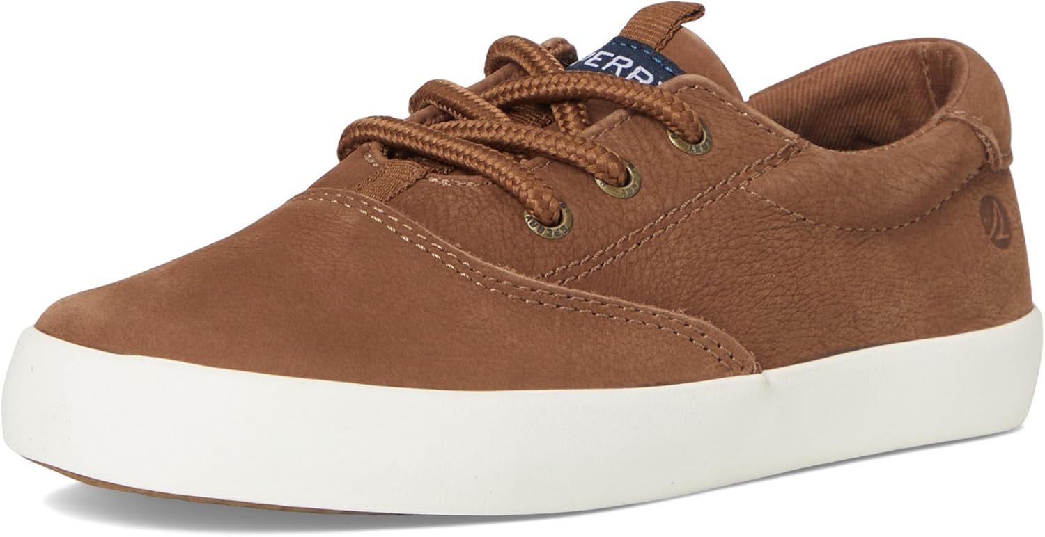 Мужские повседневные кроссовки Sperry Spinnaker для мальчиков - моющиеся кожа/ткань, комфортная подошва с эффектом памяти, резиновая подошва, не оставляющая следов, Tan 1 — фото 2