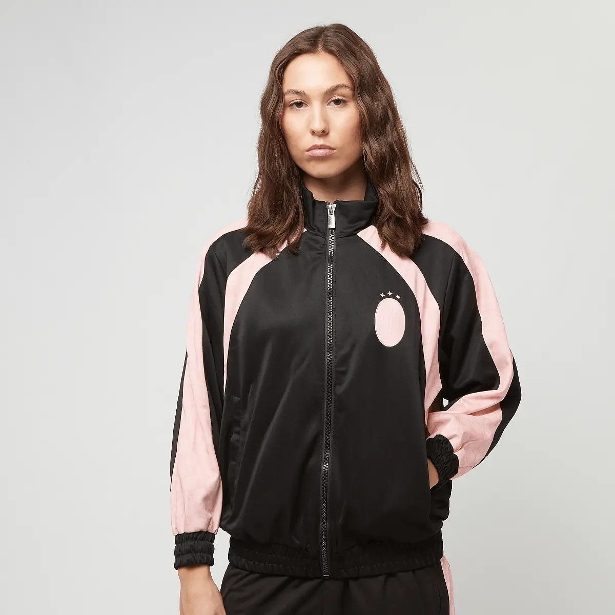 

Куртка PEQUS Football Logo Track Jacket, черный/розовый