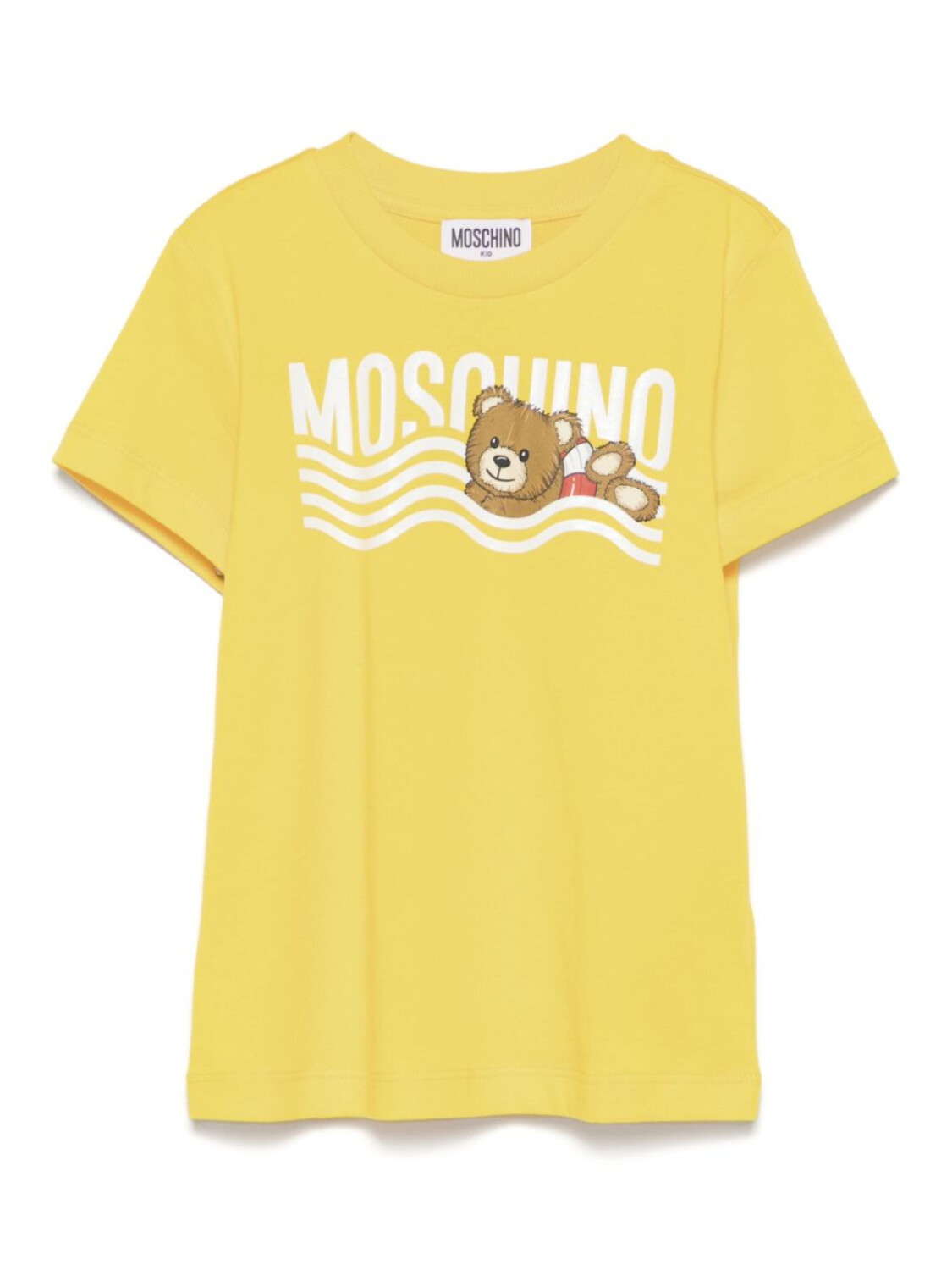 

Moschino Kids футболка с принтом Teddy Bear, желтый