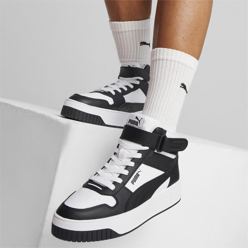 Кроссовки Carina Street Mid Женские PUMA Белый Черный — фото 2