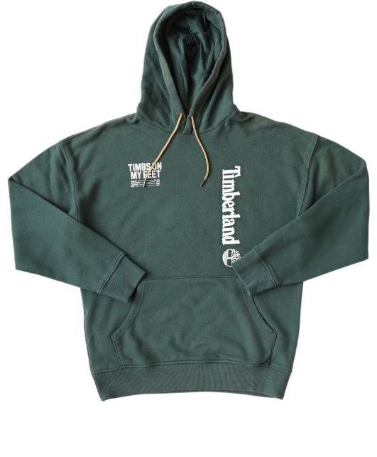 

Худи Timberland Logo and Back Words Hoodie 'Green', зеленый