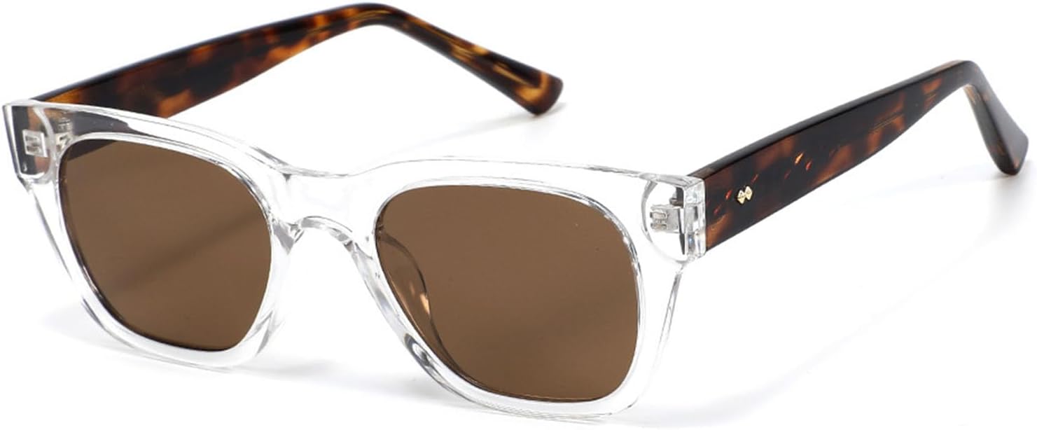 

Солнцезащитные очки TR90 квадратной формы для женщин, поляризованные, с защитой от УФ-излучения UV400 - ретро-очки в полной оправе для вождения, рыбалки, путешествий Bubmari, F