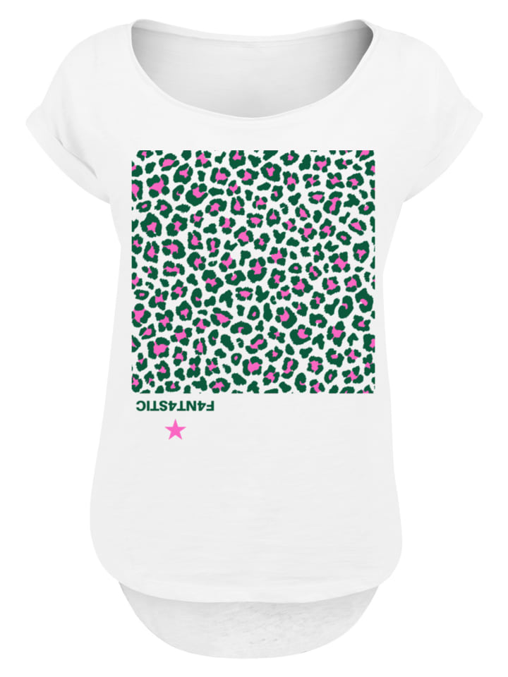 

Удлиненная футболка Leo Green белого цвета F4NT4STIC, Белый, Удлиненная футболка Leo Green белого цвета F4NT4STIC