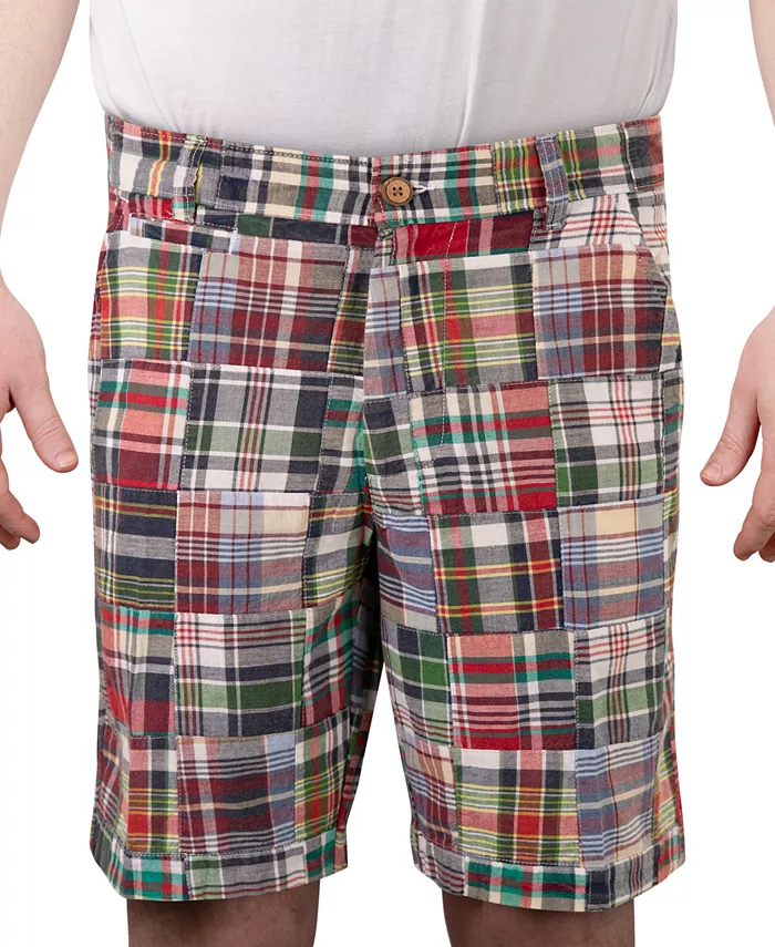 

Мужские шорты Madras 9" с эффектом кислотной стирки Vintage 1946, синий