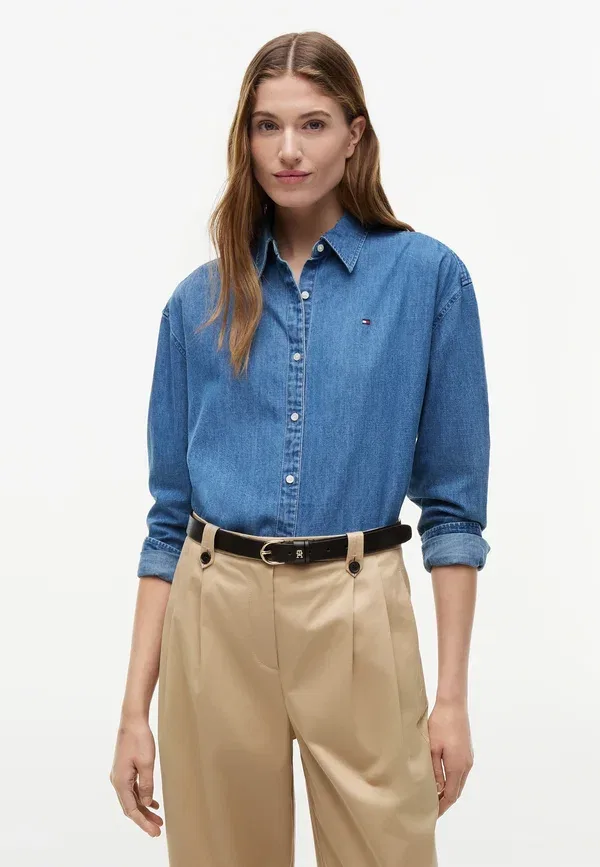 Рубашка Tommy Hilfiger, mid blue wash, голубой