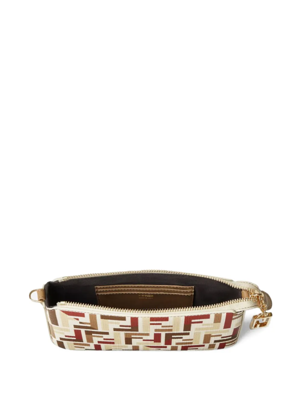 Мини-клатч Baguette Pouch Fendi, нейтральный — фото 4