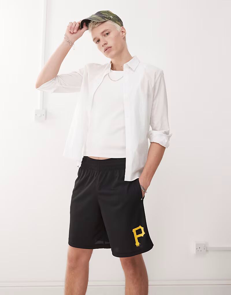 

47 Brand Pittsburgh Pirates шорты с логотипом в черном цвете