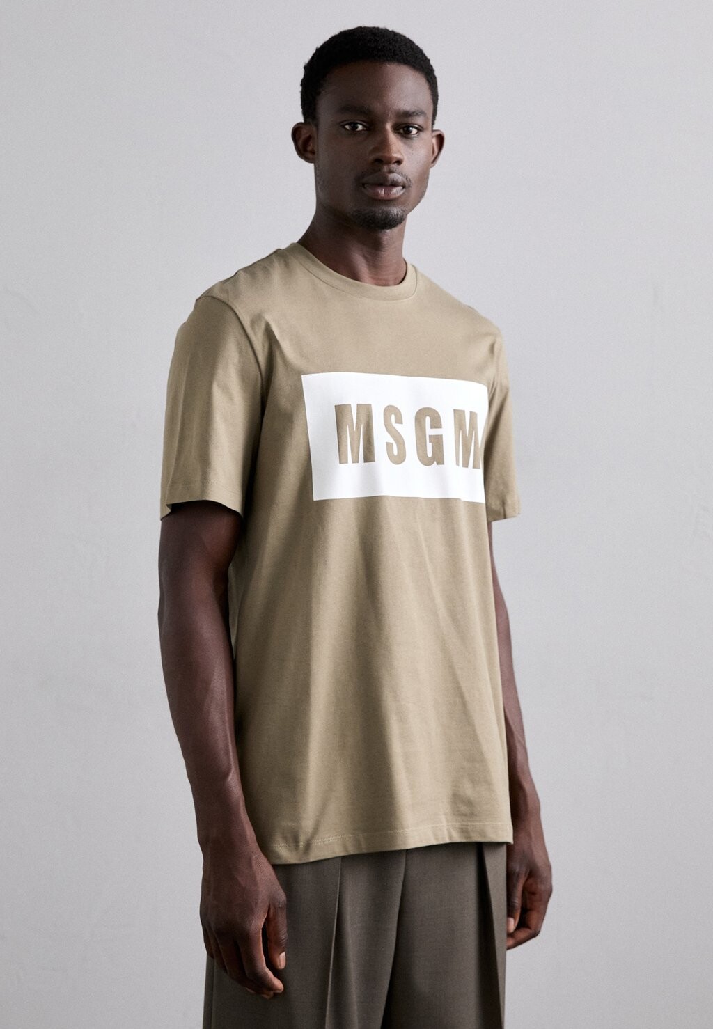 

Принт на футболке MSGM, темно-зеленый