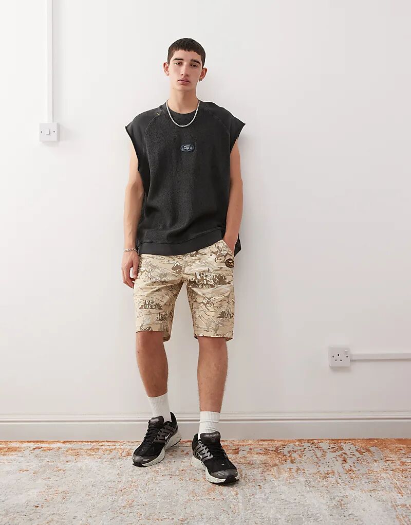 

Плотницкие шорты Aape by A Bathing Ape с принтом «родео» по всей поверхности бежевого цвета Aape By A Bathing Ape