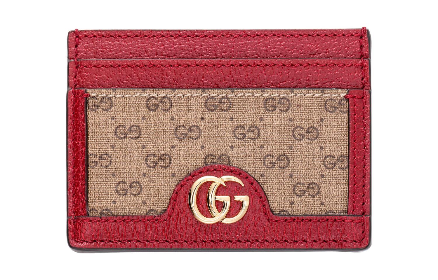 

GUCCI Унисекс Холщовая сумка с кожаным кардхолдером Doraemon Коллаборация Эбеновый/Красный