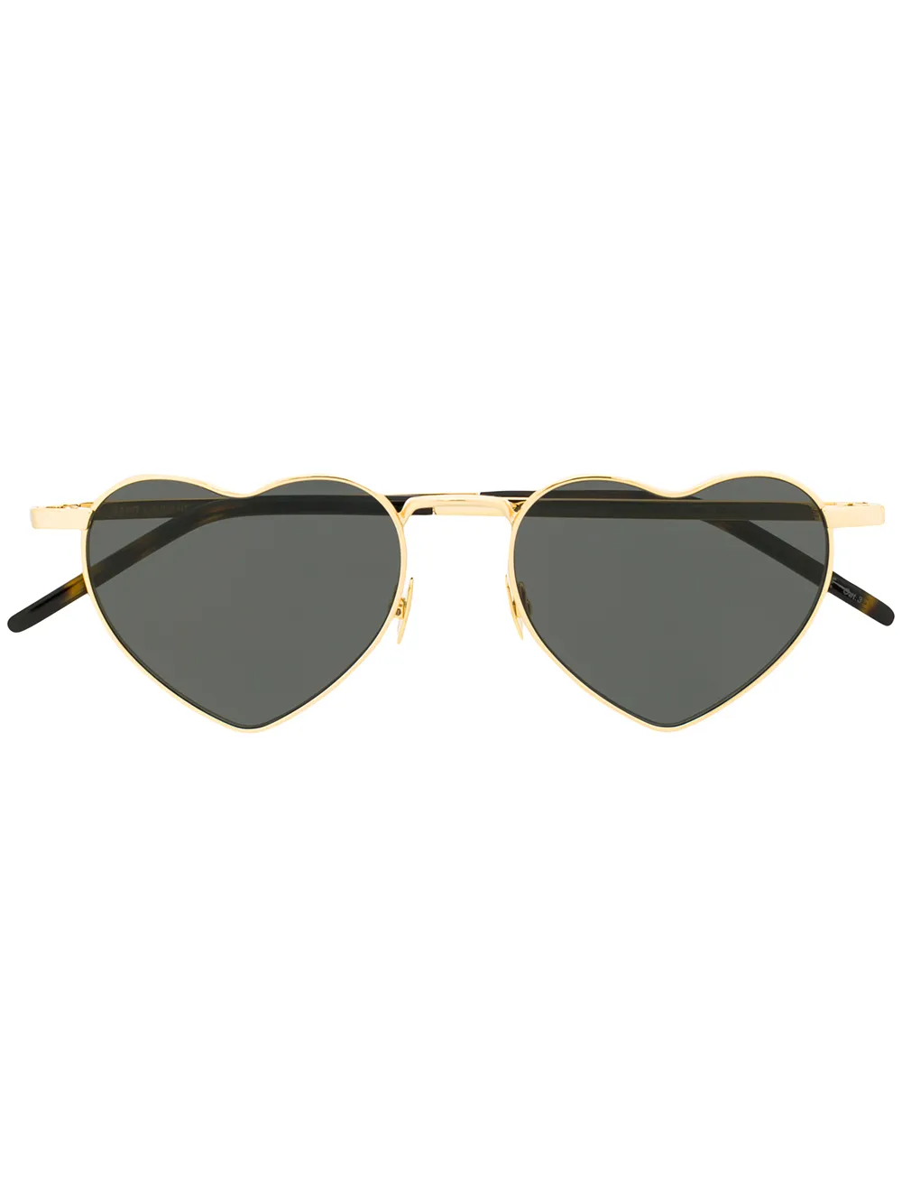 

Солнцезащитные очки с оправой в форме сердца Saint Laurent Eyewear, золотой