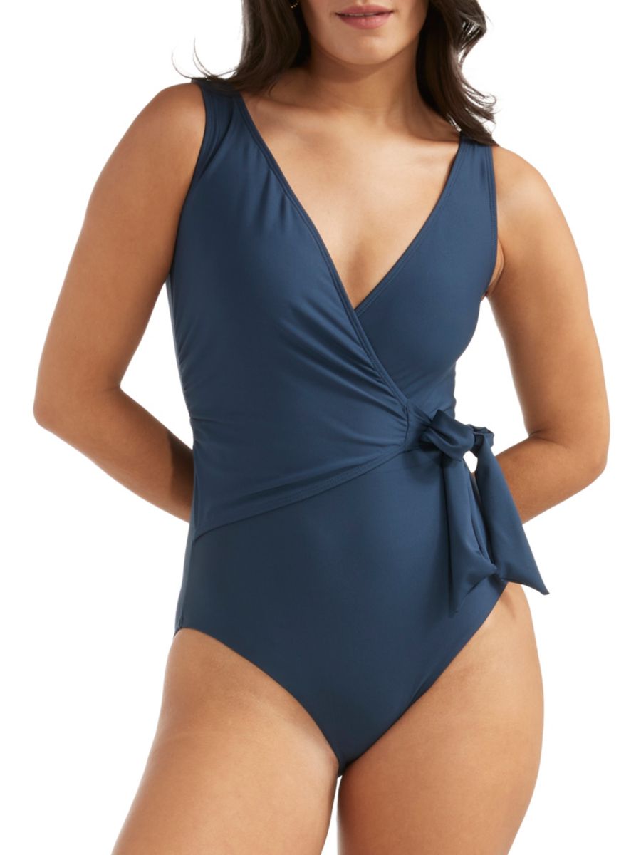 

Слитный купальник Karen Tie Up Hermoza, цвет Midnight Navy
