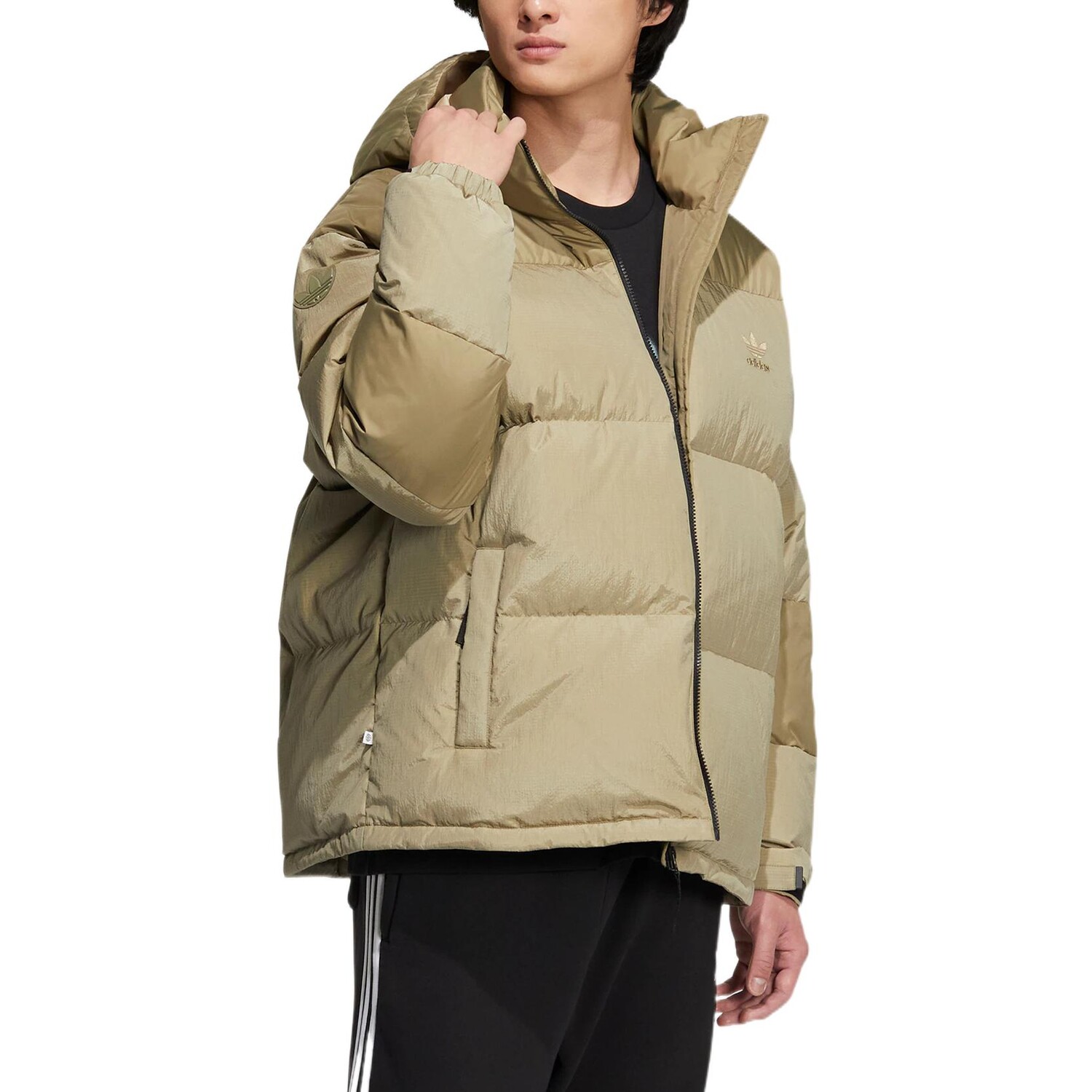 Пуховик мужской зеленый Adidas Originals, зеленый — фото 4