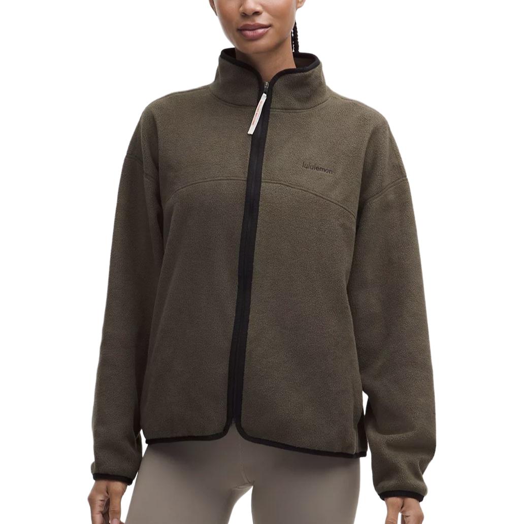 

Куртка Women's Lululemon, оливковый brown/black/light ivory white