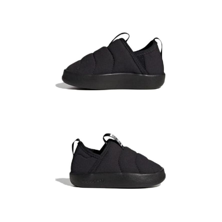 Adidas originals Кроссовки Puffylette для малышей TD, Black/White/Beige Leopard — фото 2