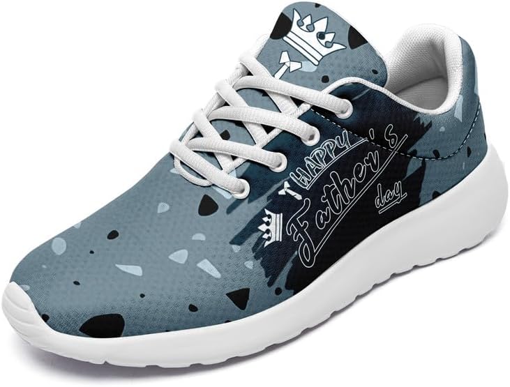 

Модные мужские кроссовки с шнуровкой, комфортные, для повседневной носки, бега и ходьбы, легкая обувь на подарок для папы Awsole, белый