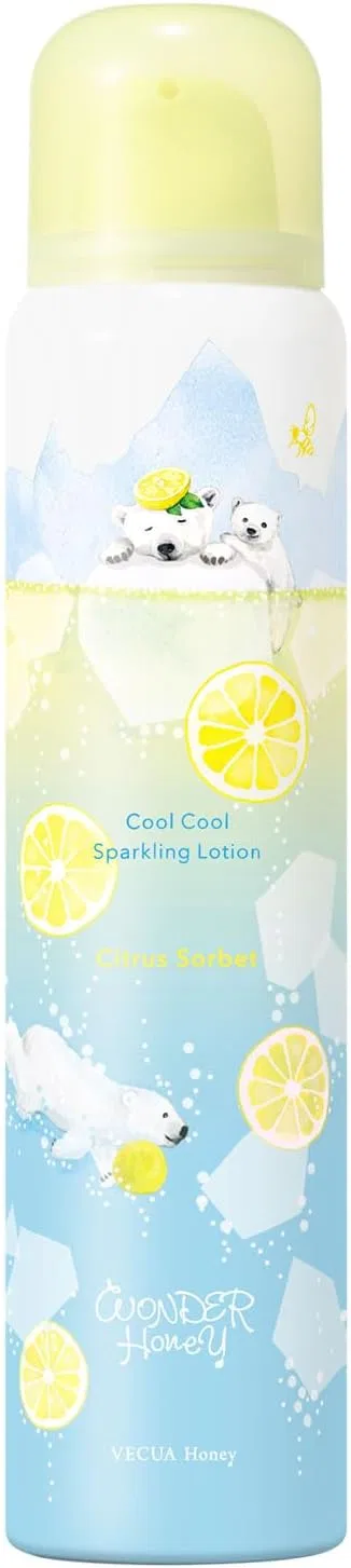 Охлаждающий гель-лосьон для тела Beccure Honey Wonder Honey Cool Sparkling Lotion Citrus Sorbet, 65 г — фото 2