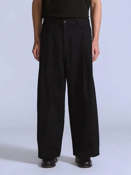 Укороченные джинсы BLUETAB с широкими складками, черные Levi's, Blacks
