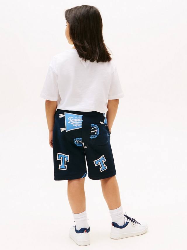 Детские варезейские шорты с кулиской из хлопковой смеси Tommy Hilfiger, Dark Night Navy — фото 2