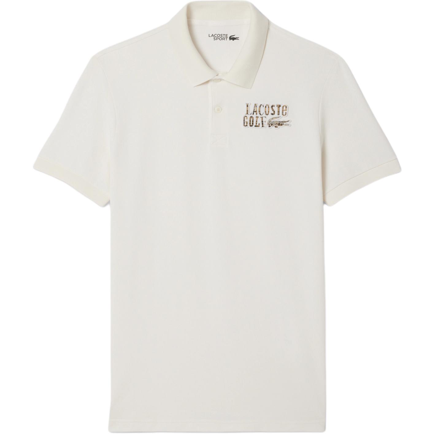 

Поло с коротким рукавом и аппликацией crocodile LACOSTE, белый