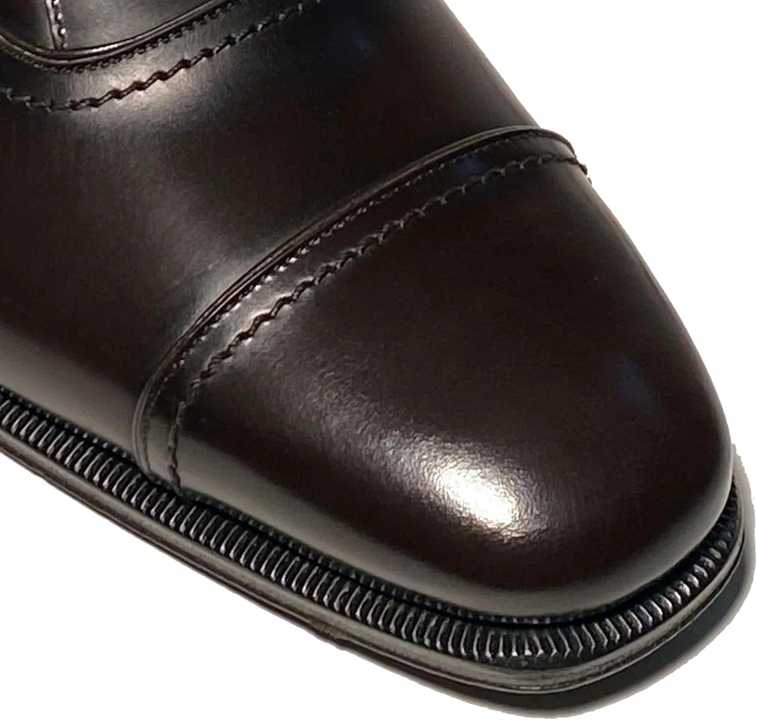 Кожаные оксфорды Ferragamo Seul с каплевым носком для мужчин, темно-коричневые вечерние туфли (Salvatore), темно-коричневый — фото 2