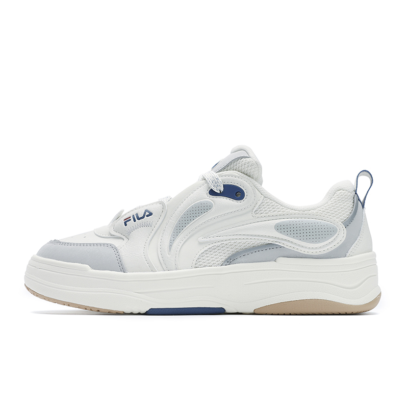 

FILA Износостойкие низкие кроссовки для скейтбординга, мужские, белые, серые